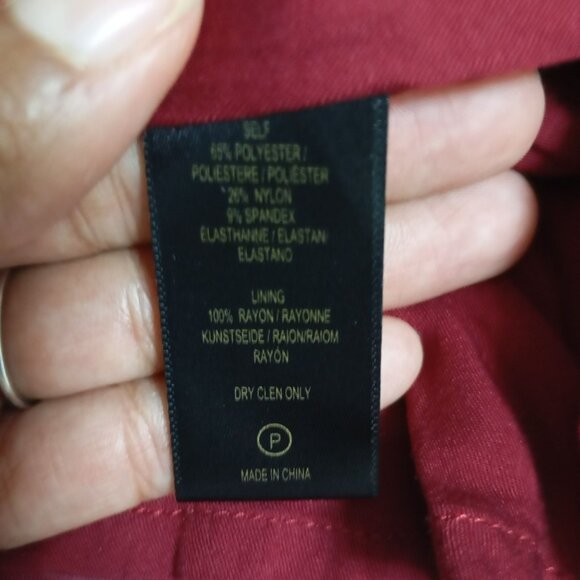 Anthropologie Sunday In Brooklyn Top Red Velvet Geometric Pattern Size S Women - Picture 6 of 8